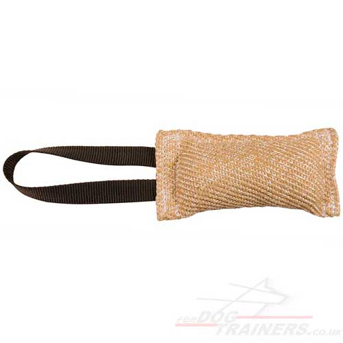Jute Bite Tug for Puppy | Pocket Dog Toy With Handle - Click Image to Close