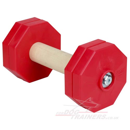 New Red Dumbbells for Dog Training Agility - Click Image to Close