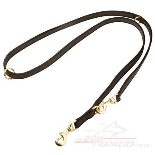 7 ft Dog Lead with 2 Snap Hooks & Anti-Glide Rubber Stitched Nylon