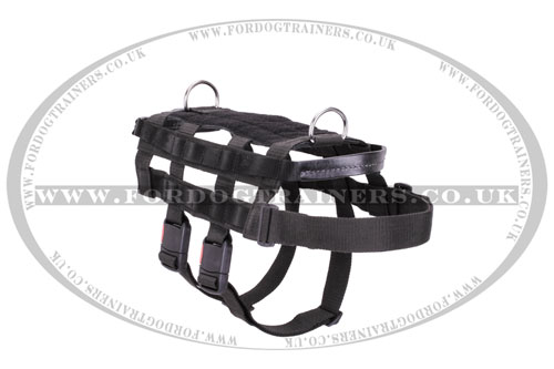 Reliable Working Service Dog Harness with 2 Cast D-rings