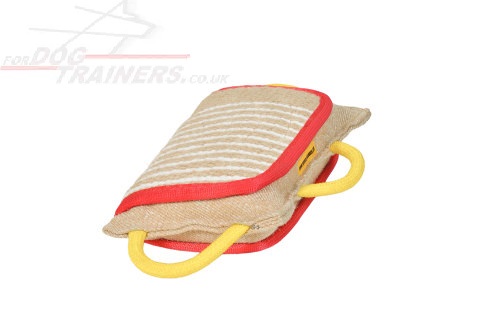 NEW! Dog Bite Pad for Dog Training with 3 Handles, Jute