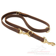 3 Way Leather Dog Leash