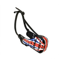 Union Jack Painted Dog Muzzle