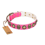 Chic Skull Studded Dog Collar by FDT Artisan Chic Skull Studded Dog Collar by FDT Artisan