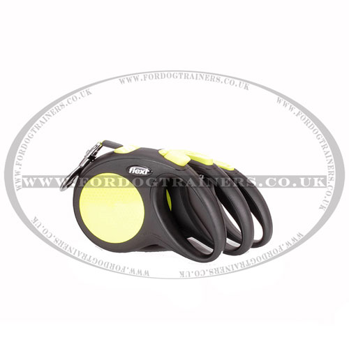 neon tape retractable dog leashes