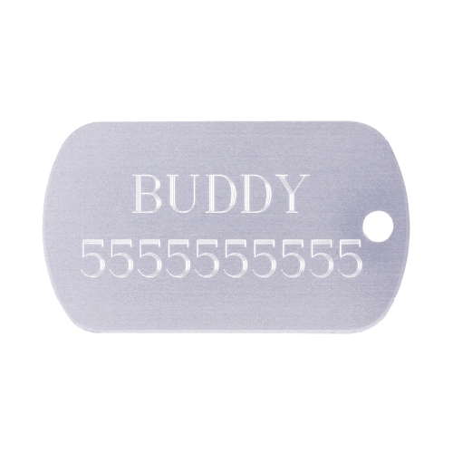 Engraved Dog Tag Metal Plate for Sale UK