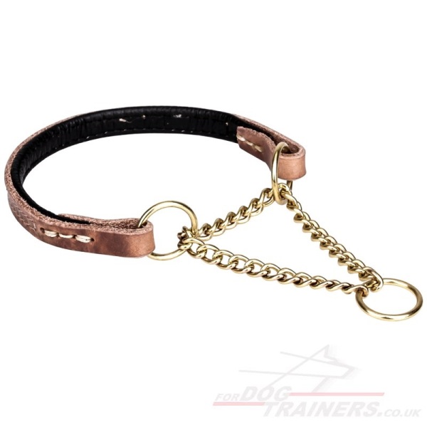 Soft Leather Dog Collar Martingale