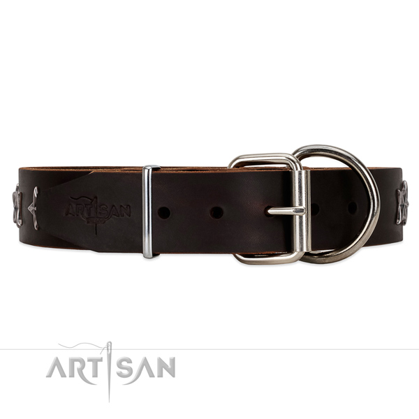 Strong Dog Leather Collar