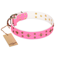Sweet-Pink Dog Collar "Chi-Chi Pink Rose" FDT Artisan Sweet-Pink Dog Collar "Chi-Chi Pink Rose" FDT Artisan